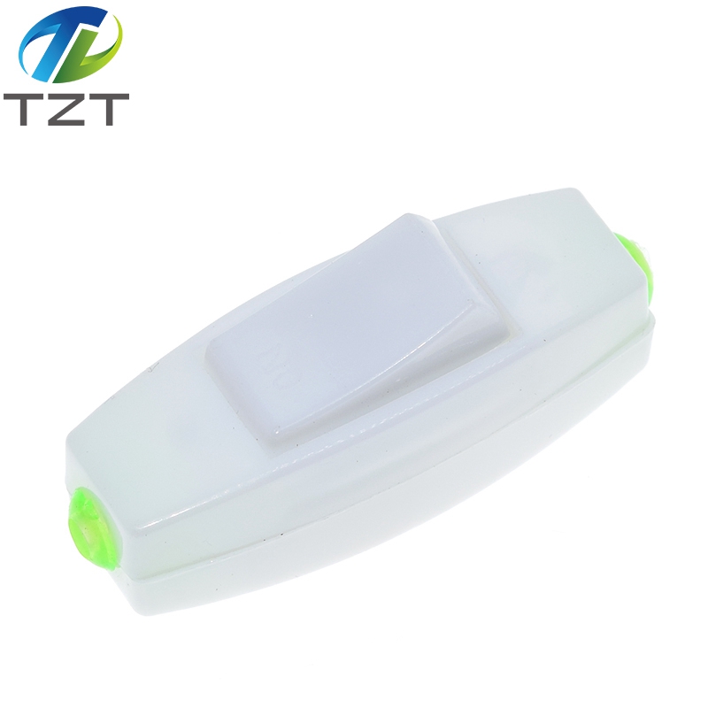TZT Rocker Switch AC 110V 220V 6A Lnline ON/OFF Table Lamp Desk Light Cord Control Switch Dropshipping 0105