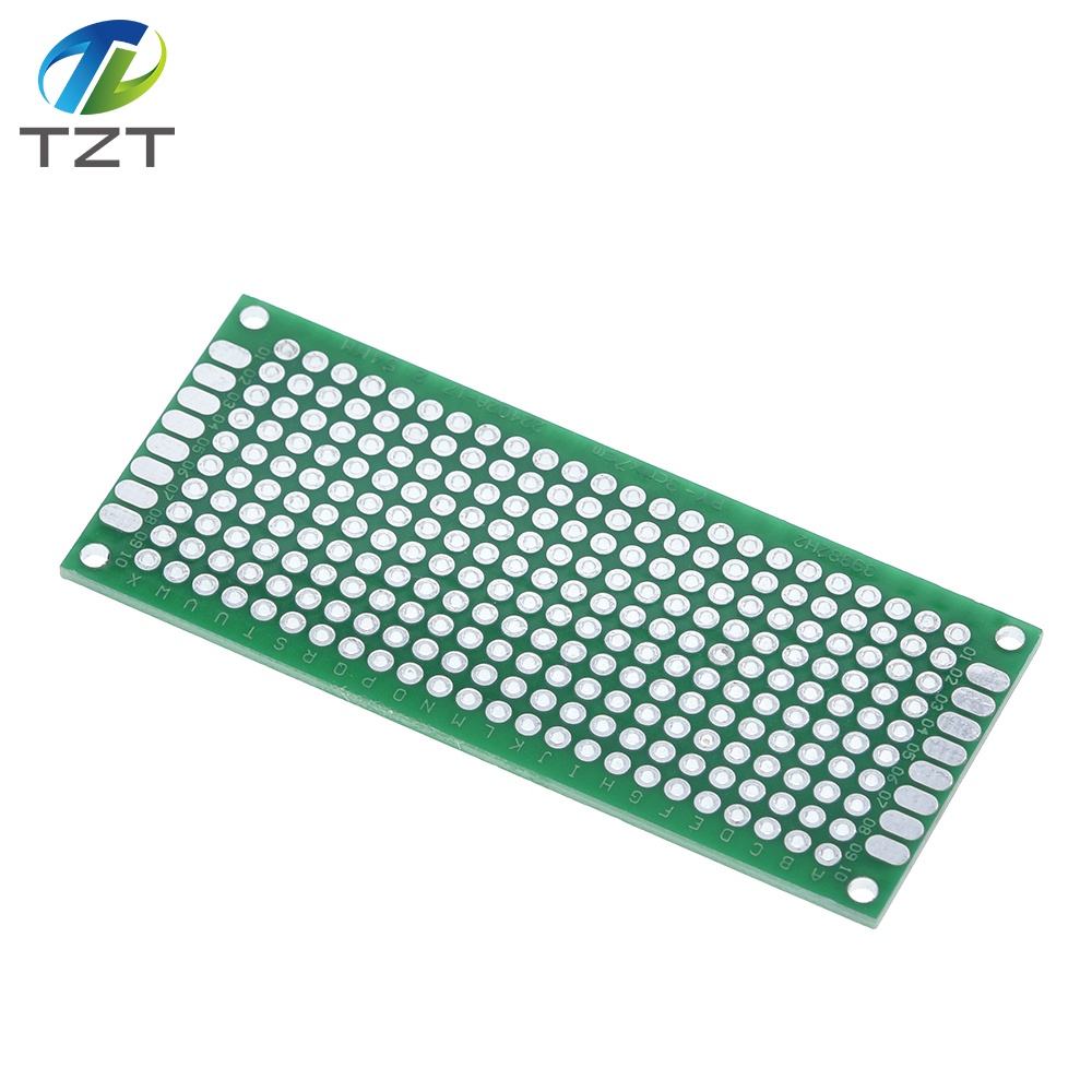 TZT 3x7cm PROTOTYPE PCB 2 layer 3*7cm panel Universal Board 2.54MM Green