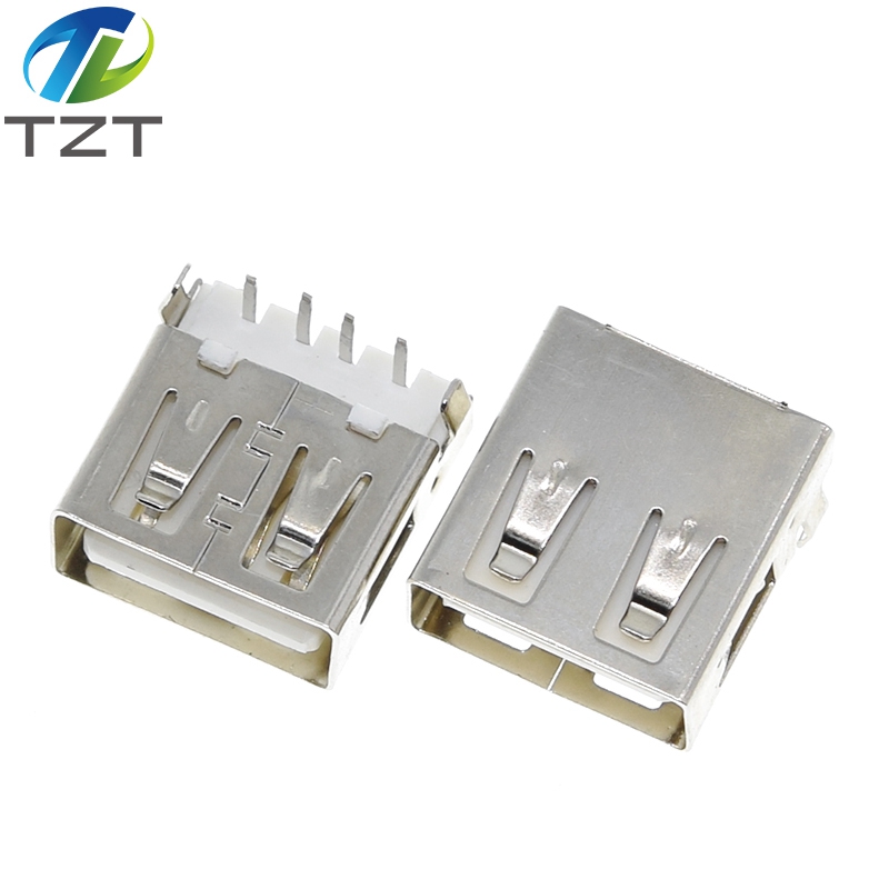 2020 Hot Sale 10Pcs USB Type A Standard Port Female Solder Jacks Connector PCB Socket USB-A Type