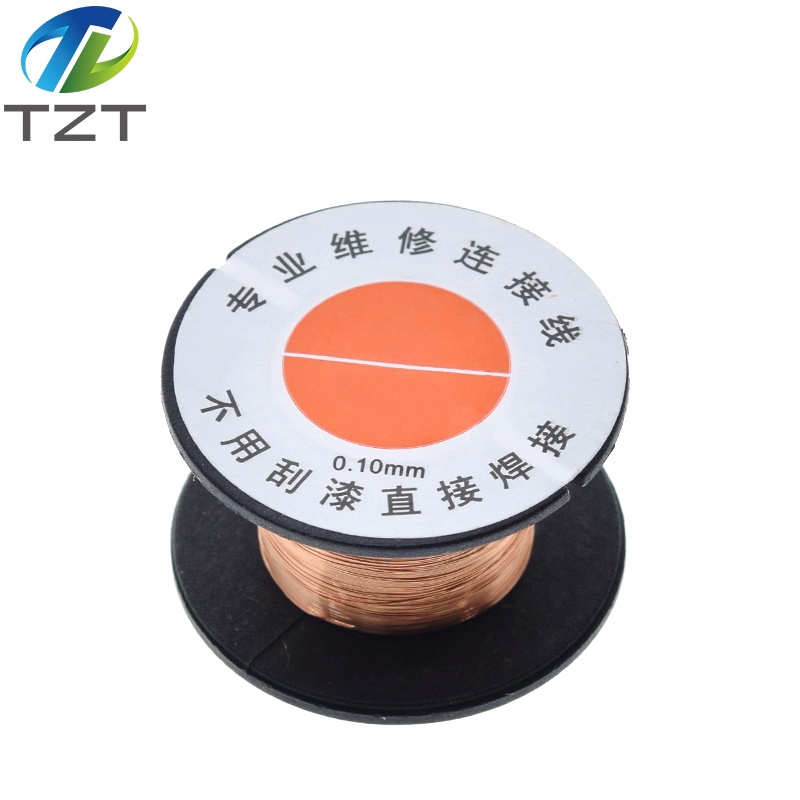 TZT  0.1mm PCB Link Wire Copper Soldering Wire Maintenance Jump Line PCB Welding Mobile Phone Computer Repair Tools
