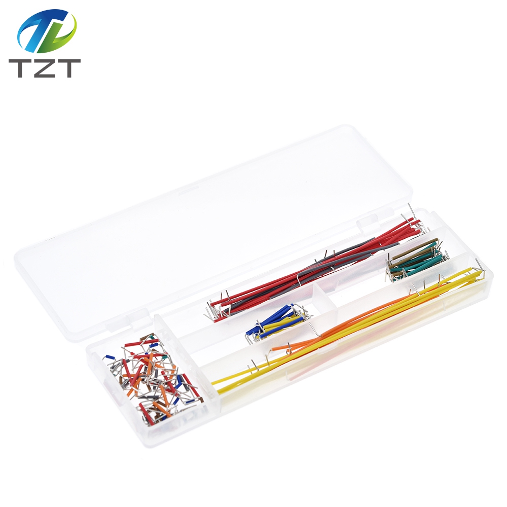 TZT Hot Sell 140pcs U Shape Solderless Breadboard Jumper Cable Wire Kit For Arduino Shield For raspberry pi Drop