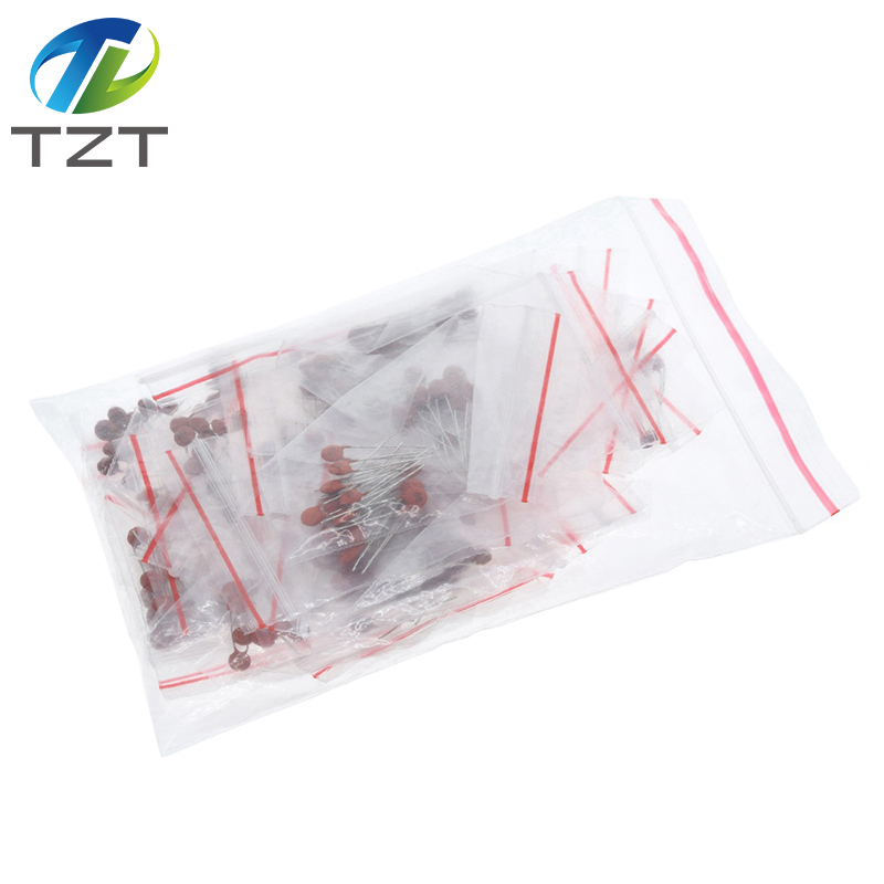 TZT 300pcs/lot Ceramic capacitor set pack 2PF-0.1UF 30 values*10pcs Electronic Components Package capacitor Assorted Kit samples Diy