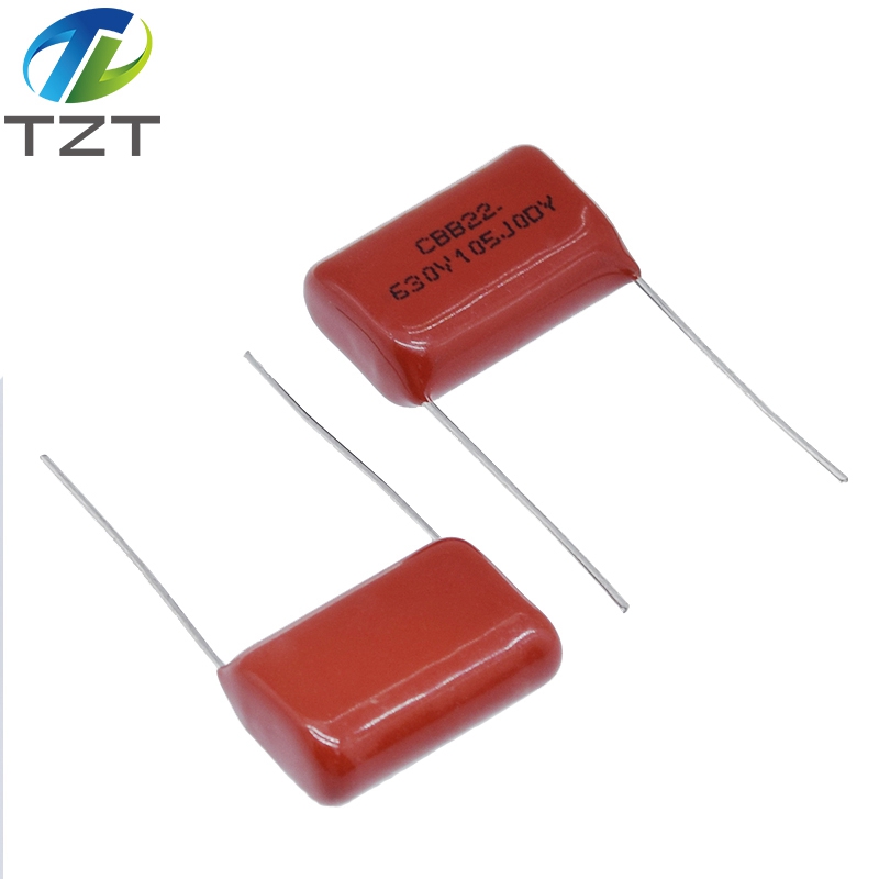 TZT 10PCS 630V105J 630V 1UF Pitch 20mm 105 1000NF CBB Polypropylene film capacitor