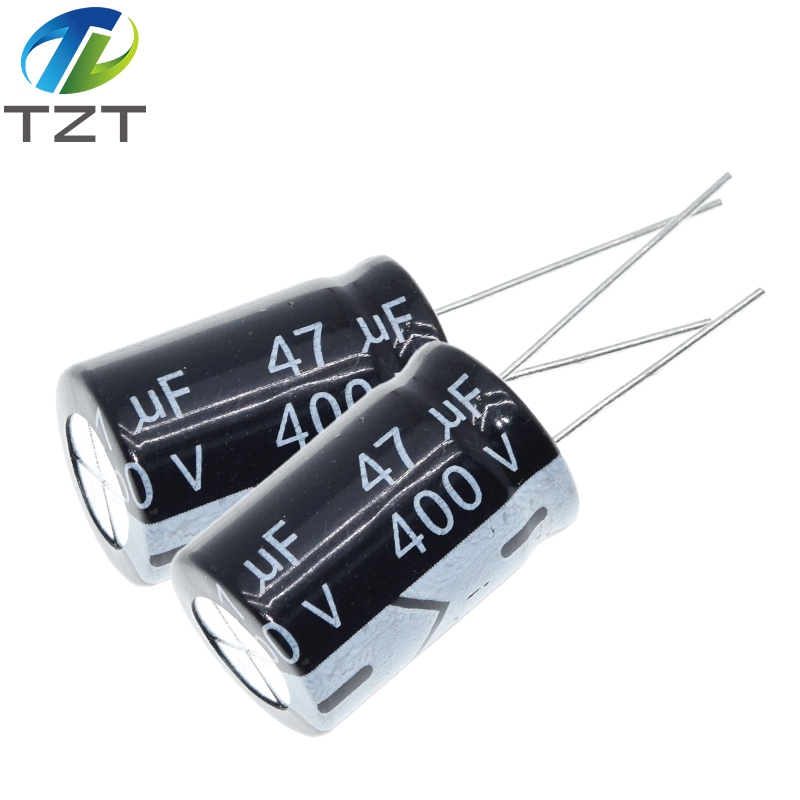 TZT 10pcs 400V 47UF electrolytic capacitor 47UF 400V 105C 16x25mm