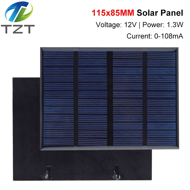 12V 1.3W 108MA Mini Solar Panel Standard Epoxy Polycrystalline Silicon DIY Battery Power Charge Module Solar Cell Charging Board