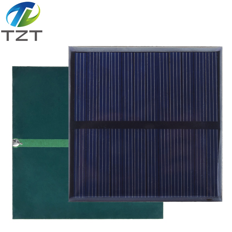 TZT 6V 150mA 0.9W Solar Panel Polycrystalline 80*80MM Mini Sunpower Solar System DIY for Battery Cell Phone Charger