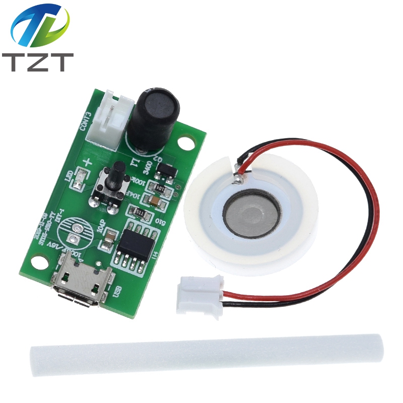 TZT USB Mini Humidifier DIY Kits Mist Maker and Driver Circuit Board Fogger Atomization Film Atomizer Sheet Mini Oscillating