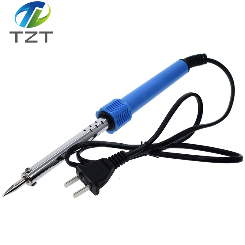 TZT 220V Electric Soldering Iron External Heated Soldering Iron Hand Welding Solder Tool Kit  60W US  Plug