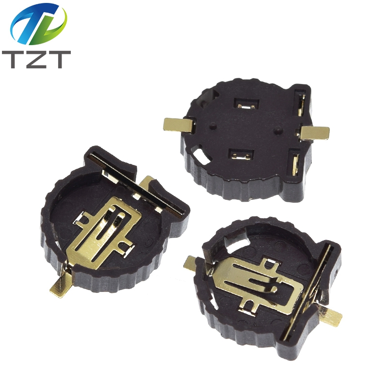 TZT Button Battery Socket Clip Holder Box Case Portable CR1220 For Diy