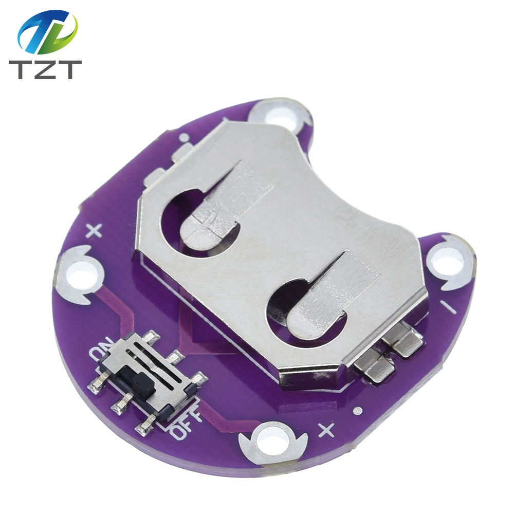 TZT LilyPad Coin Cell Battery Holder CR2032 Battery Mount Module for arduino DIY KIT