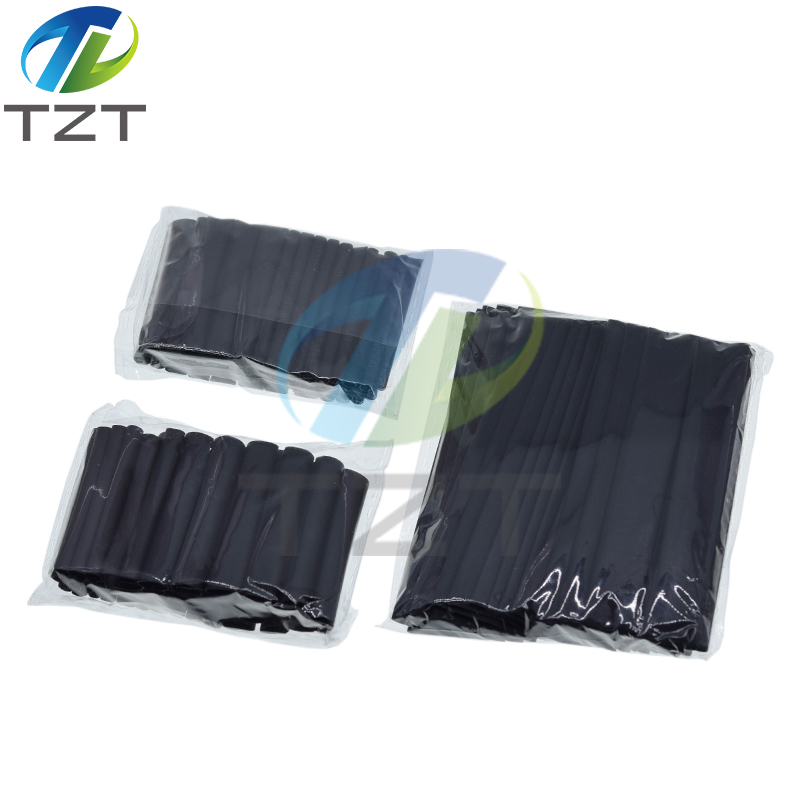 TZT 127Pcs Heat Shrink Sleeving Tube Assortment Kit Electrical Connection Electrical Wire Wrap Cable Waterproof Shrinkage 2:1