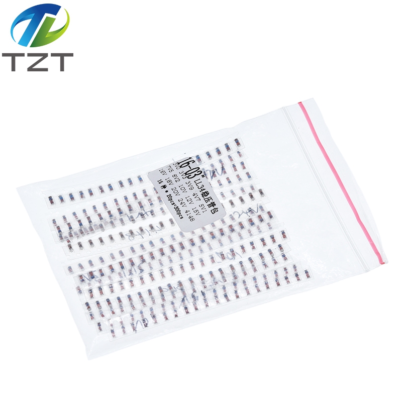 TZT LL34 SMD Zener diode package 1/2W 3v-24v 15 kinds *20pcs=300pcs 1N4148 KIT