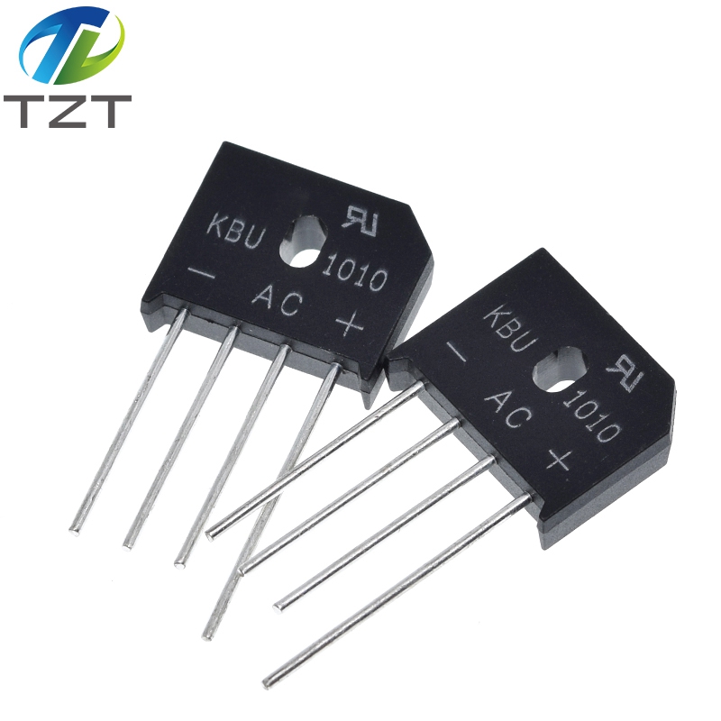 TZT KBU1010 KBU-1010 10A 1000V ZIP Diode Bridge Rectifier diode New