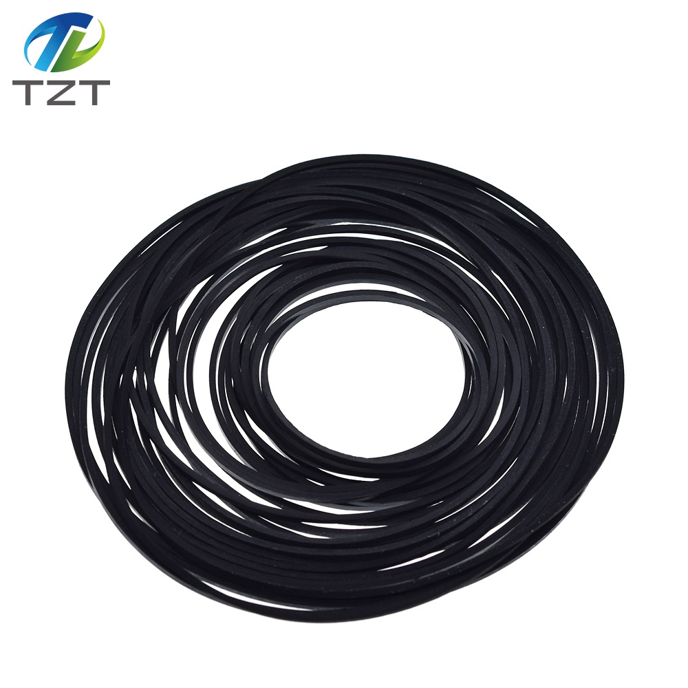 TZT Mix Cassette Tape Replacement Rubber CD DVD Cassette Tape Recorder Turntable Strap Belt For CD-ROM Video Machines 1*1mm