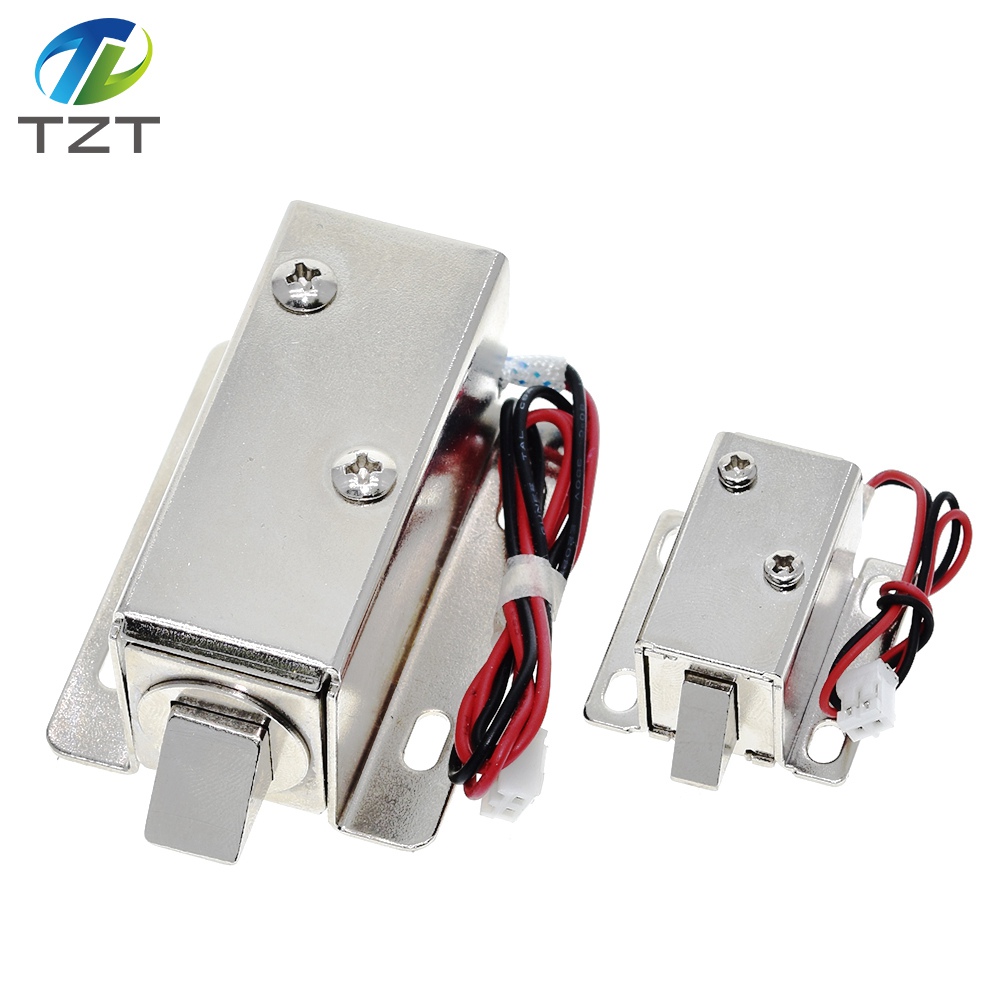 TZT DC12V 0.35A 0.6A Small Electromagnetic Lock Storage Cabinets Electronic Lock Electric Bolt Lock Drawer File Cabinet Lock