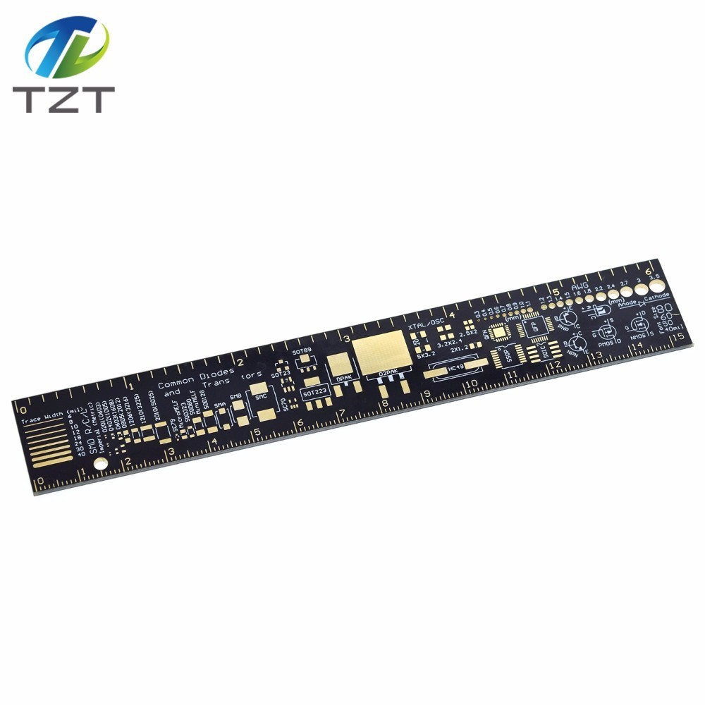 TZT PCB Ruler For Electronic Engineers For Geeks Makers For Arduino Fans PCB Reference Ruler PCB Packaging Units v2 - 6