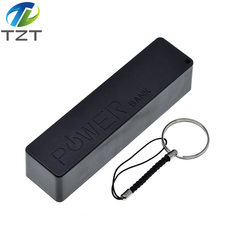 TZT USB Power Bank Case Kit 18650 Battery Charger DIY Box Shell Kit  Black For Arduino