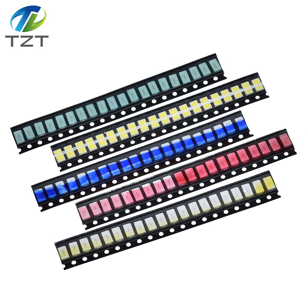 TZT 100pcs=5 colors x 20pcs SMD 5730 5630 LED Diode Assortment KIT LED Diode Kit Green / RED / White / Blue / Yellow