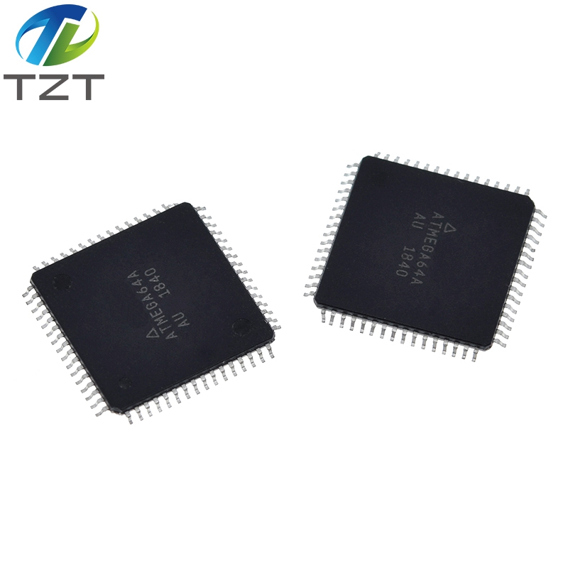 TZT 1PCS ATMEGA64A-AU QFP ATMEGA64A TQFP64 8-bit Microcontroller with 64K Bytes In-System Programmable Flash