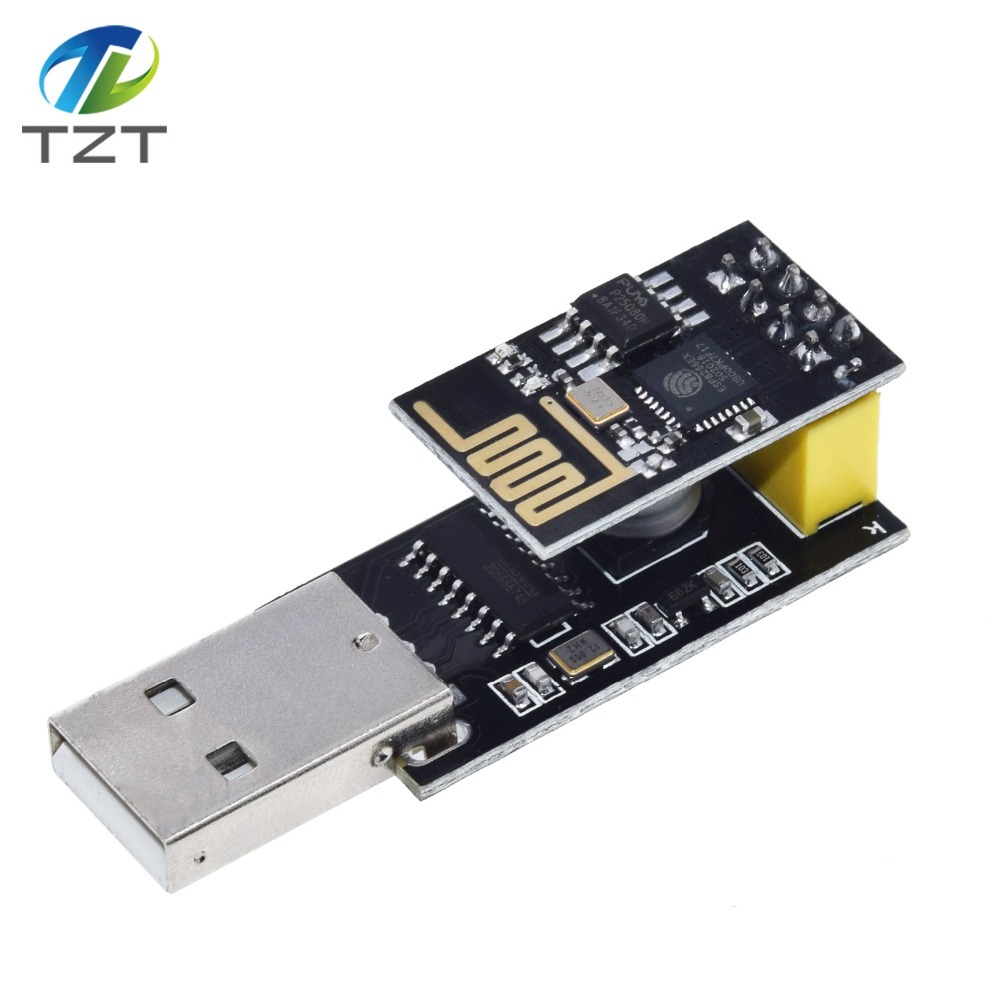 TZT ESP01 Programmer Adapter UART GPIO0 ESP-01 Adaptater ESP8266 CH340G USB to ESP8266 Serial Wireless Wifi Developent Board