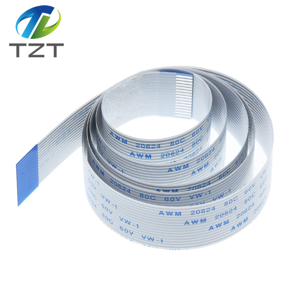 TZT 15 Pin Ribbon Flex CSI Cable with 10cm 20cm 30cm 40cm 50cm 60cm Length for Raspberry Pi 3 Model B+ / 3 / 2 Camera