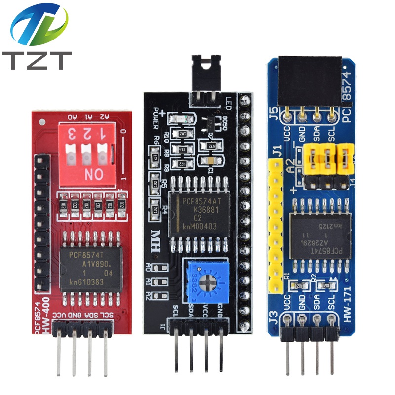 TZT PCF8574 PCF8574T I/O For IIC I2C TWI SPI Serial Interface Board Port LCD1602 LCD2004 Adapter Plate LCD Adapter Module