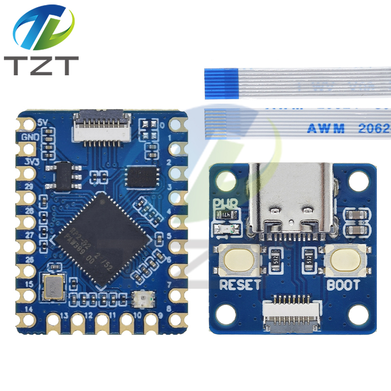 TZT RP2040-Tiny Development Board Module RP2040 For ZERO Raspberry Pi PICO USB Type C Interface 264KB SRAM 2MB Flash For Arduino
