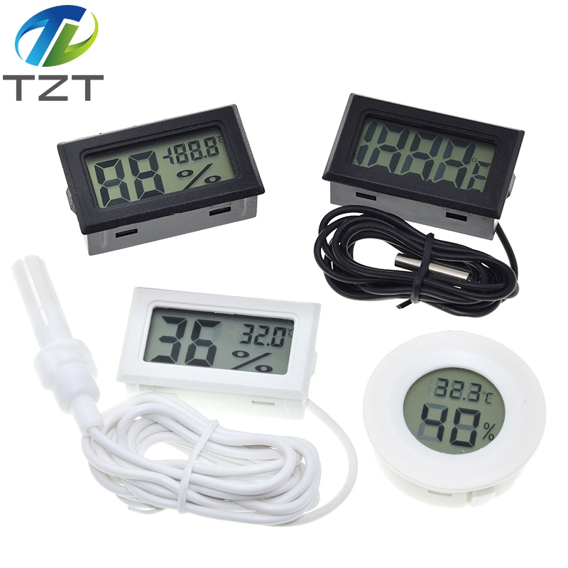 TZT Mini LCD Digital Thermometer Hygrometer Temperature Indoor Convenient Temperature Sensor Humidity Meter Gauge Instruments