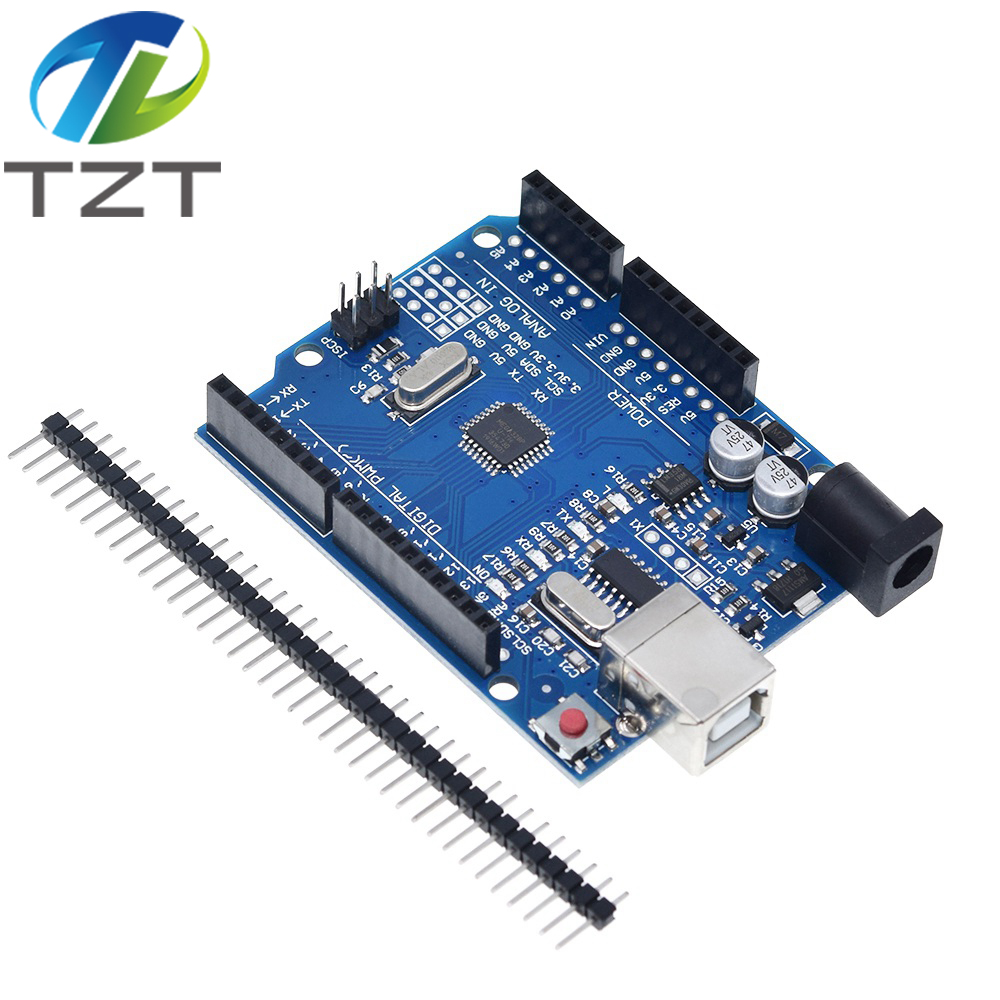 TZT UNO R3 Development Board ATmega328P CH340 CH340G For Arduino UNO R3 With Straight Pin Header