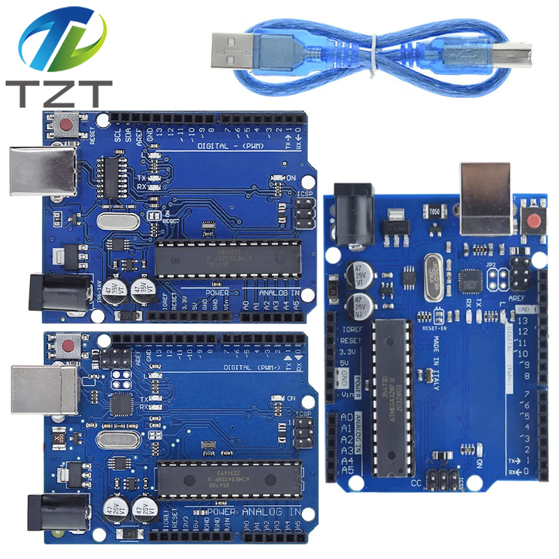 ATMEGA328P ATMMEGA328P-PU UNO R3 Development Board Official Version Compatible for Arduino Control Microcontroller Module