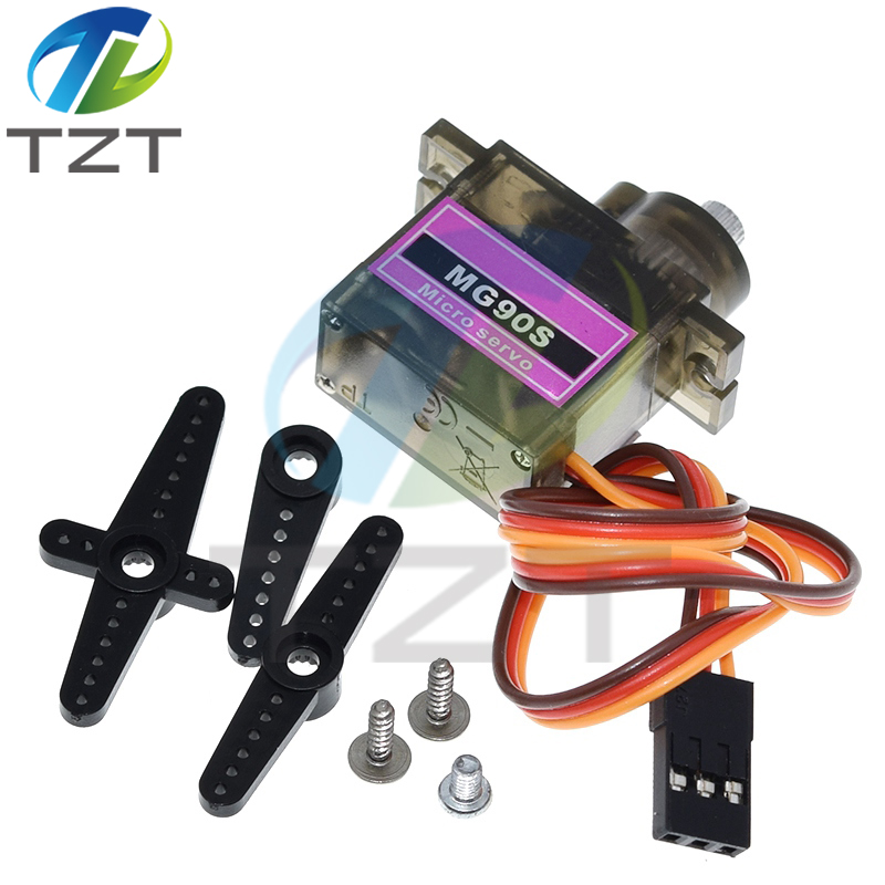 TZT  MG90S Metal gear Digital 9g Servo For Rc Helicopter plane boat car MG90 9G IN STOCK