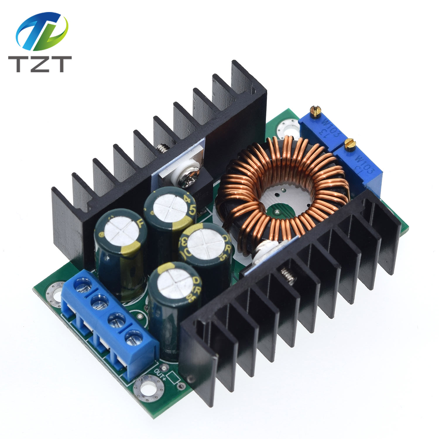 TZT DIY Electric Unit High quality C-D C CC CV Buck Converter Step-down Power Module 7-32V to 0.8-28V 9A 300W XL4016