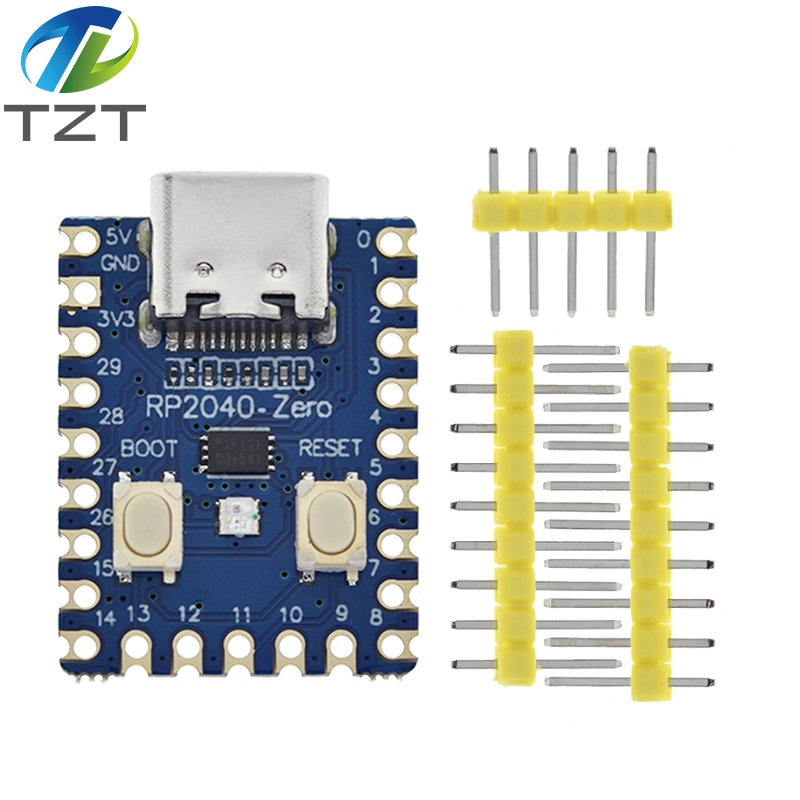 TZT For Raspberry PI RP2040-Zero microcontroller development board PICO motherboard dual core processor mini microcontroller