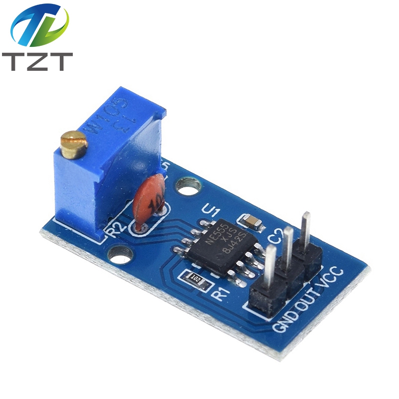TZT NE555 adjustable frequency pulse generator module For Arduino Smart Car