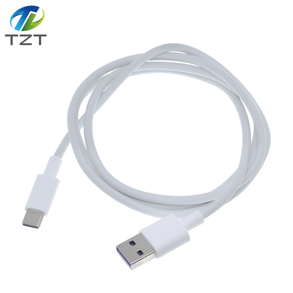 TZT 5A USB Type C Cable for Huawei P30 Mate 30 Pro Quick Charge 3.0 Cables Fast Charging For HUAWEI USB-C Charger Wire