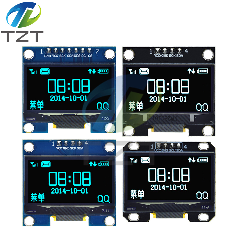 1.3 inch OLED module SPI/IIC I2C Communicate white/blue color 128X64 1.3 inch OLED LCD LED Display Module 1.3