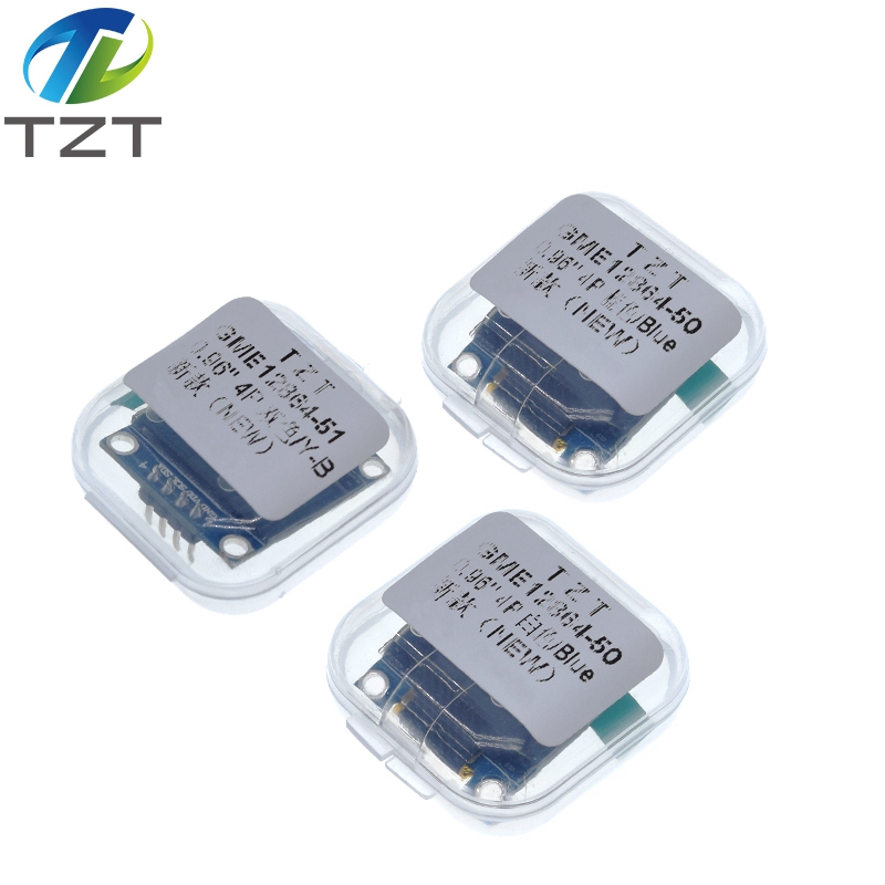 TZT White Blue color 0.96 inch 128X64 OLED Display Module Yellow Blue OLED Display Module For Arduino 0.96 IIC Communicate