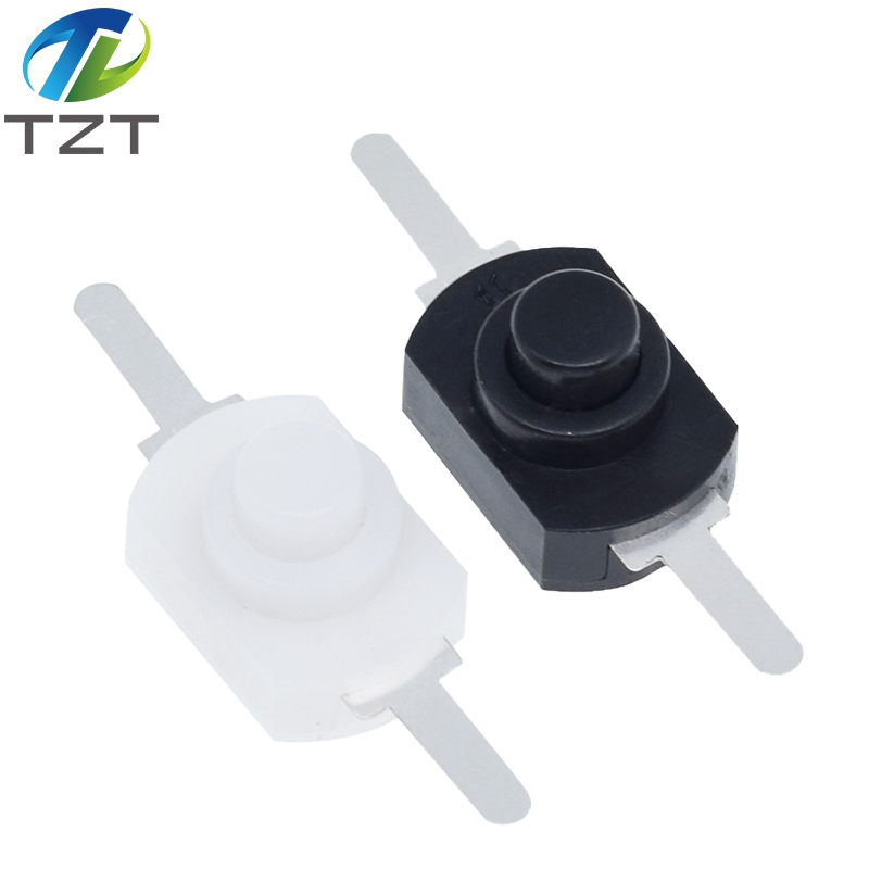 TZT 1pcs DC 30V 1A Black On Off Mini Push Button Switch for Electric Torch