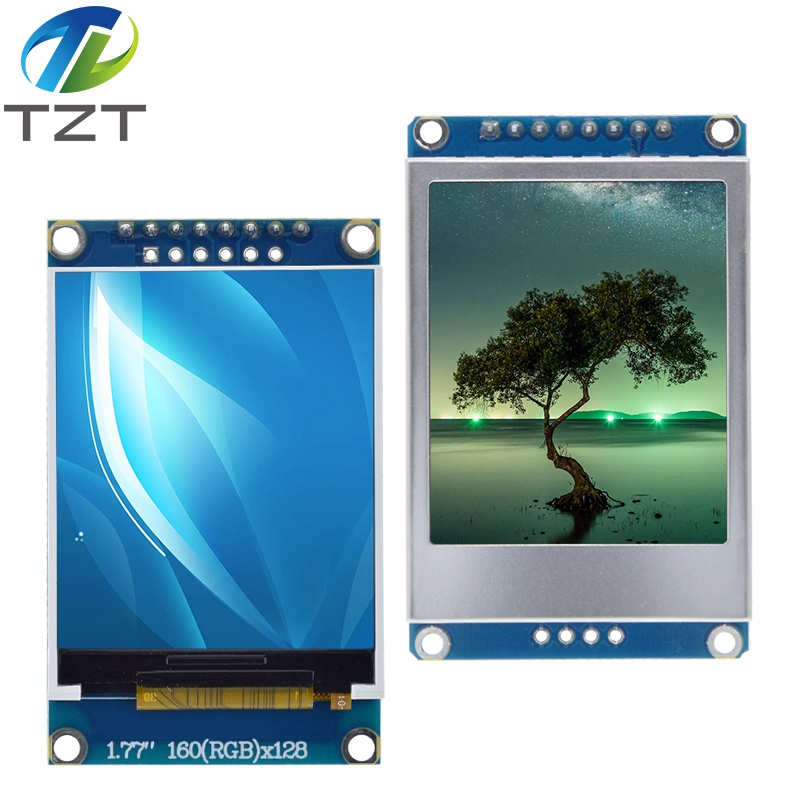 TZT 1.77 inch TFT LCD Screen  128*160 1.77 TFTSPI TFT Color Screen Module Serial Port Module For Arduino UNO R3