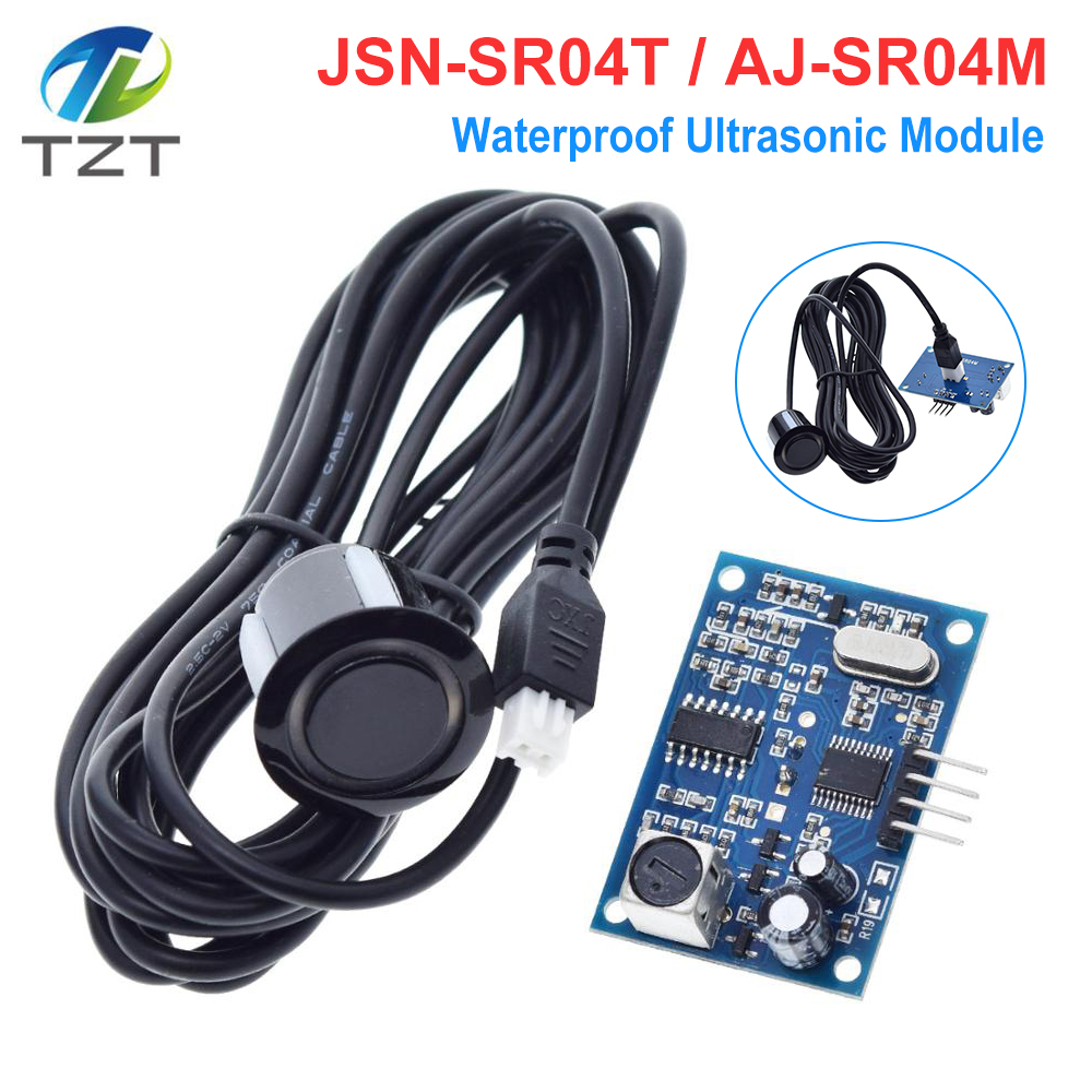 TZT Waterproof Ultrasonic Module JSN-SR04T / AJ-SR04M Water Proof Integrated Distance Measuring Transducer Sensor for Arduino